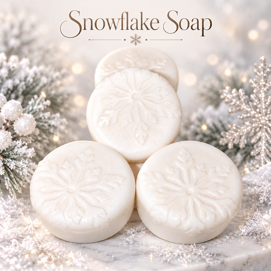 Christmas Snowflake Soap